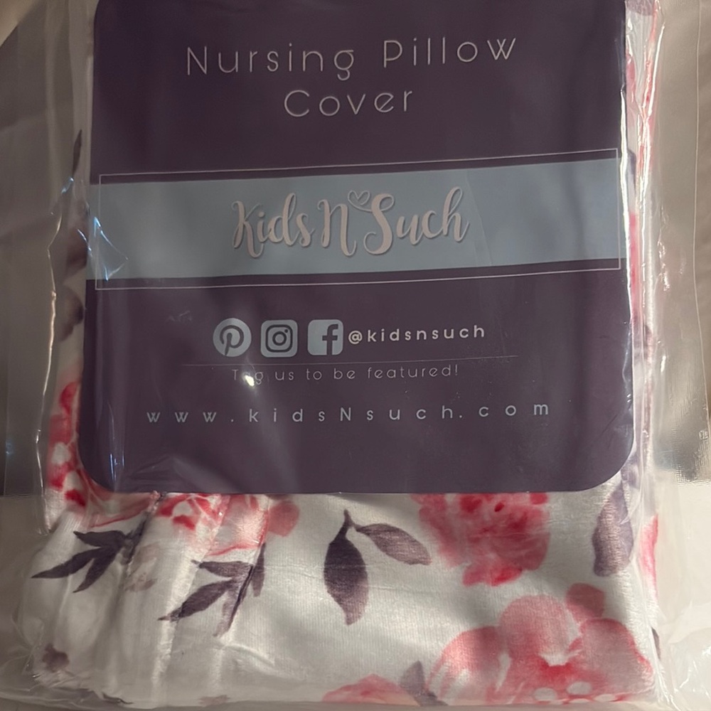 Floral Nursing Pillow Cover